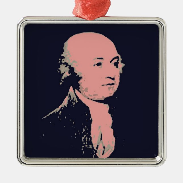 John Adams Metal Tree Decoration (Front)