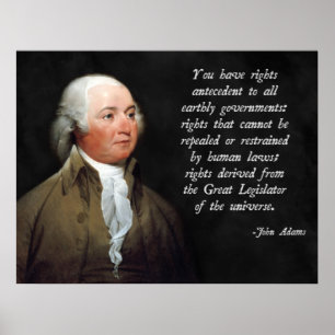 John Adams Natural Law Poster