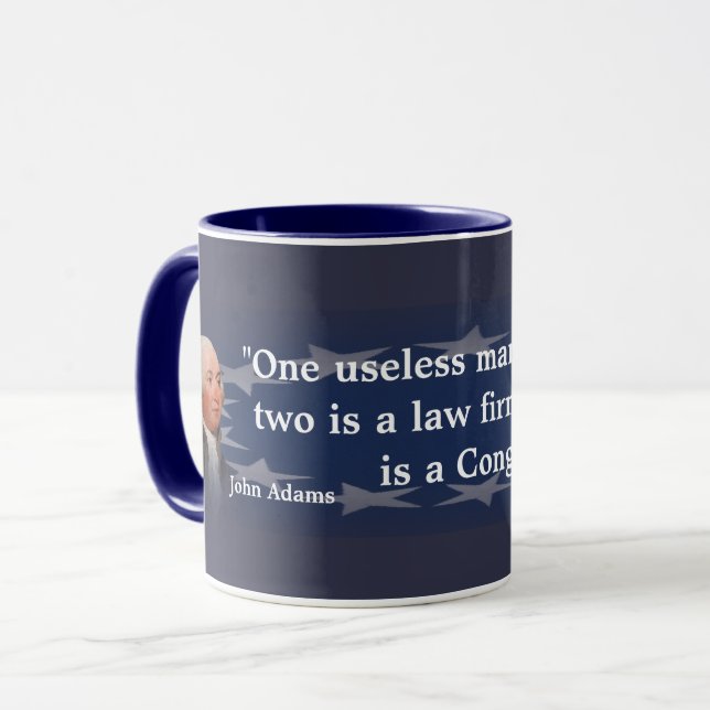 John Adams Quote On Congress Mug (Front Left)
