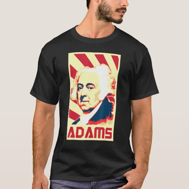John Adams Retro Propaganda T-Shirt (Front)