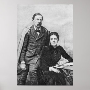 John Addington Symonds  and His Daughter, 1891 Poster