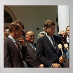 John and Robert Kennedy with J. Edgar Hoover Poster