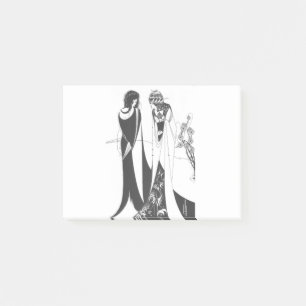 John and Salome, by Aubrey Beardsley.. HD Post-it Notes