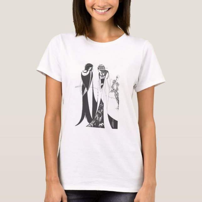 John and Salome, by Aubrey Beardsley.. HD T-Shirt (Front)