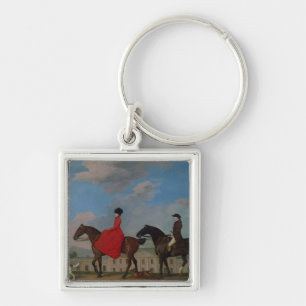 John and Sophia Musters riding at Colwick Hall Key Ring