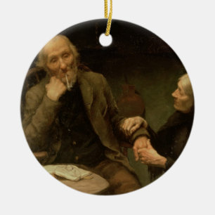 John Anderson, My Jo, 1894 (oil on canvas) Ceramic Tree Decoration