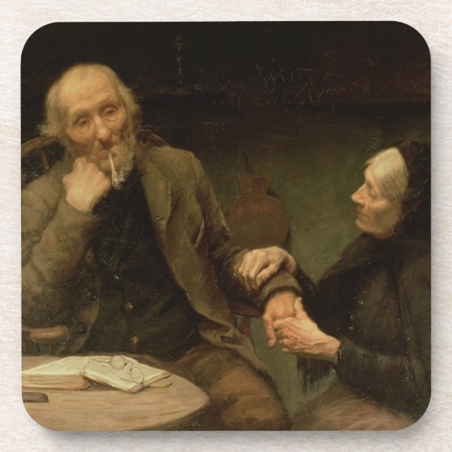 John Anderson, My Jo, 1894 (oil on canvas) Coaster (Front)