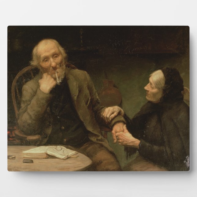 John Anderson, My Jo, 1894 (oil on canvas) Plaque (Front)