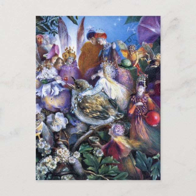 John Anster Fitzgerald: The Fledgling Postcard (Front)