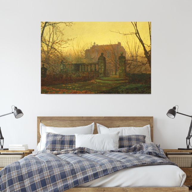 John Atkinson Grimshaw - Autumn Morning Canvas Print (Insitu(Bedroom))