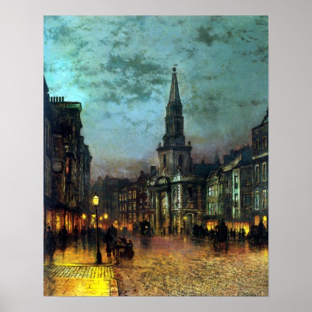 John Atkinson Grimshaw Blackman Street, London Poster (Front)