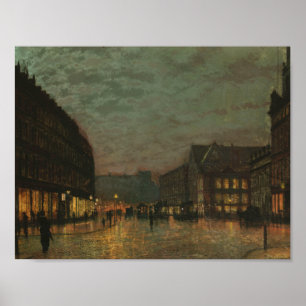John Atkinson Grimshaw - Boar Lane, Leeds Poster