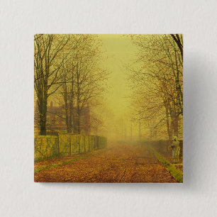 John Atkinson Grimshaw   Evening Glow, c.1884 (oil 15 Cm Square Badge