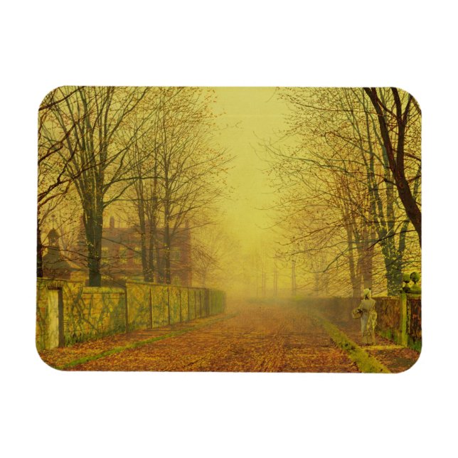 John Atkinson Grimshaw | Evening Glow, c.1884 (oil Magnet (Horizontal)