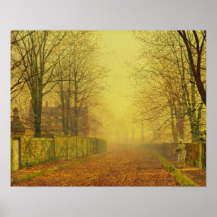 John Atkinson Grimshaw   Evening Glow, c.1884 (oil Poster