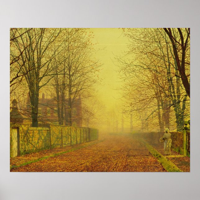 John Atkinson Grimshaw | Evening Glow, c.1884 (oil Poster (Front)