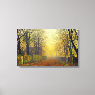 John Atkinson Grimshaw Evening Glow Canvas Print