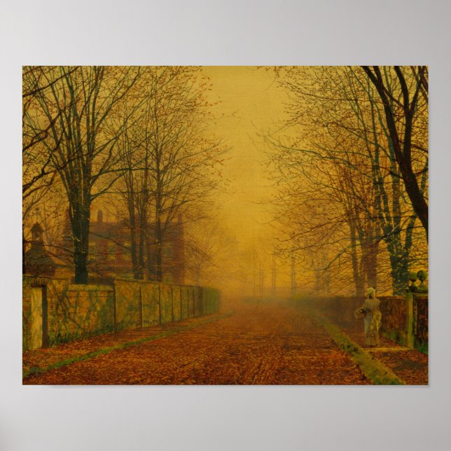 John Atkinson Grimshaw - Evening Glow Poster (Front)