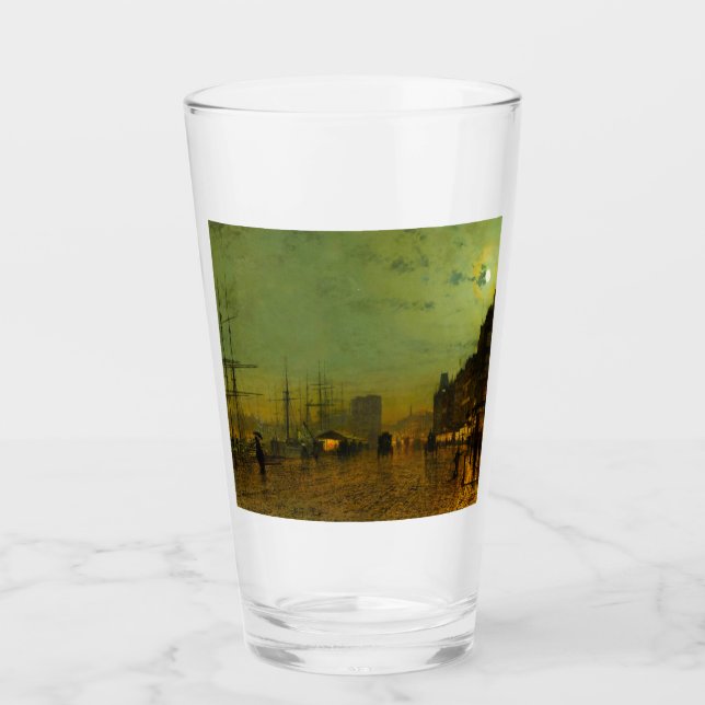 John Atkinson Grimshaw Glasgow Docks Glass (Front)