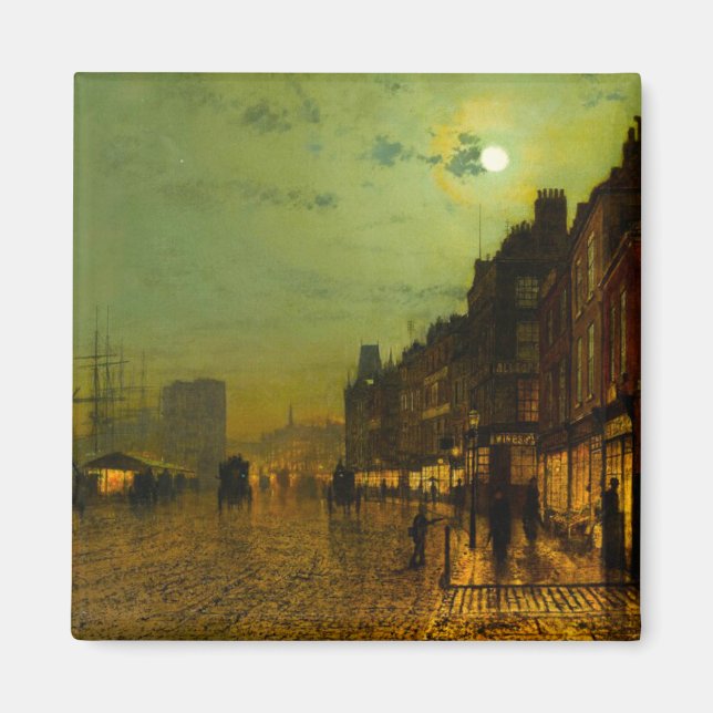 John Atkinson Grimshaw Glasgow Docks Magnet (Front)