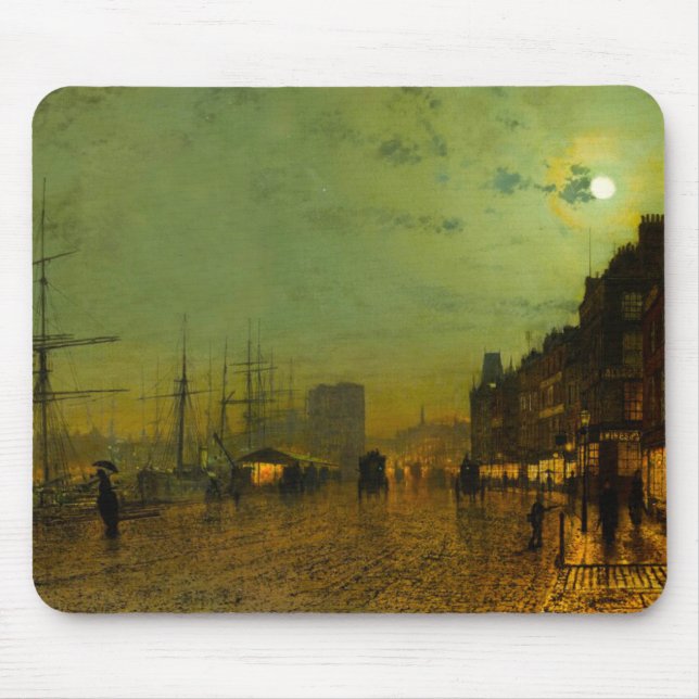 John Atkinson Grimshaw Glasgow Docks Mouse Mat (Front)