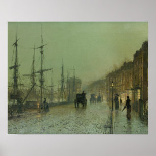 John Atkinson Grimshaw - Glasgow Docks Poster