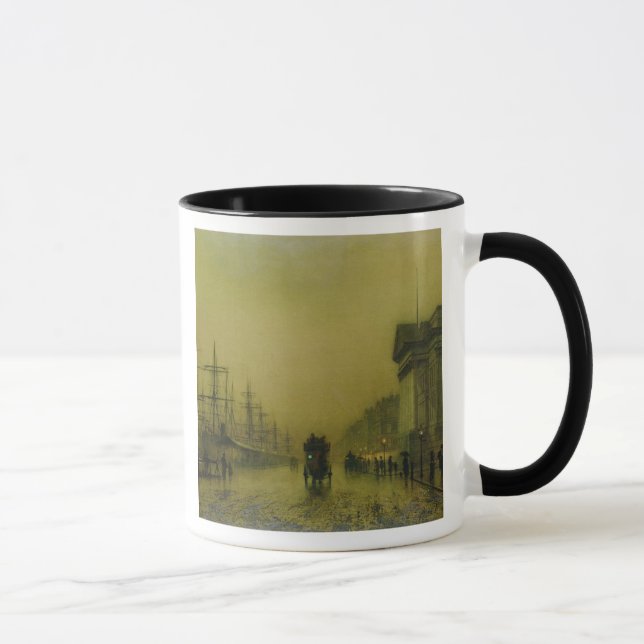 John Atkinson Grimshaw | Liverpool Docks Customs H Mug (Right)