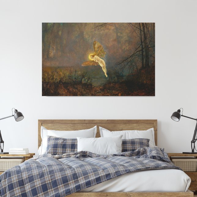 John Atkinson Grimshaw - Midsummer Night or Iris Canvas Print (Insitu(Bedroom))