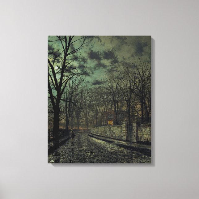 John Atkinson Grimshaw - November Canvas Print (Front)