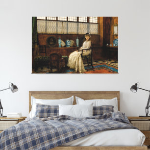 John Atkinson Grimshaw - The Cradle Song Canvas Print