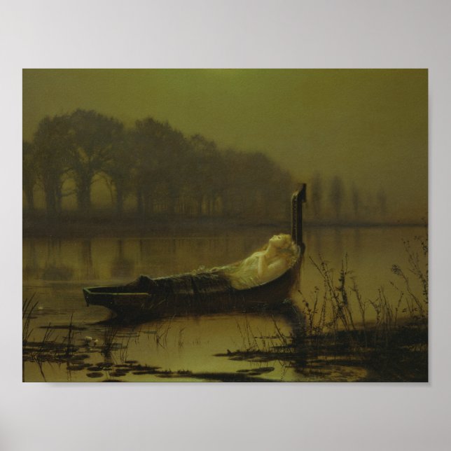 John Atkinson Grimshaw - The Lady of Shalott Poster (Front)