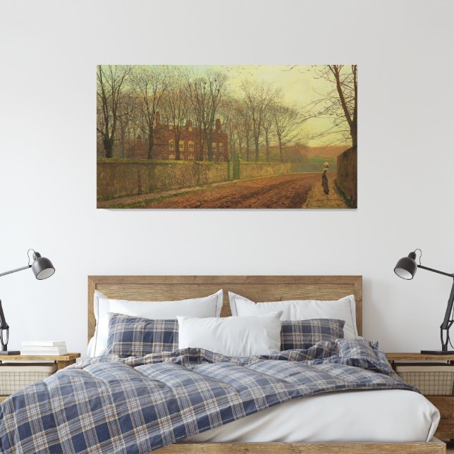 John Atkinson Grimshaw - The Rookery Canvas Print (Insitu(Bedroom))