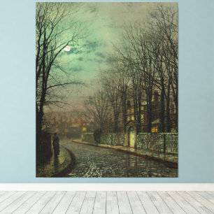 John Atkinson Grimshaw - The Tryst Canvas Print