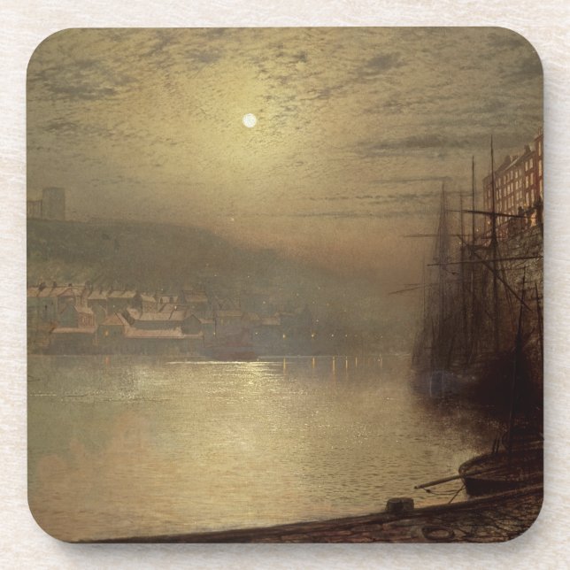 John Atkinson Grimshaw | Whitby (oil on canvas) Coaster (Front)