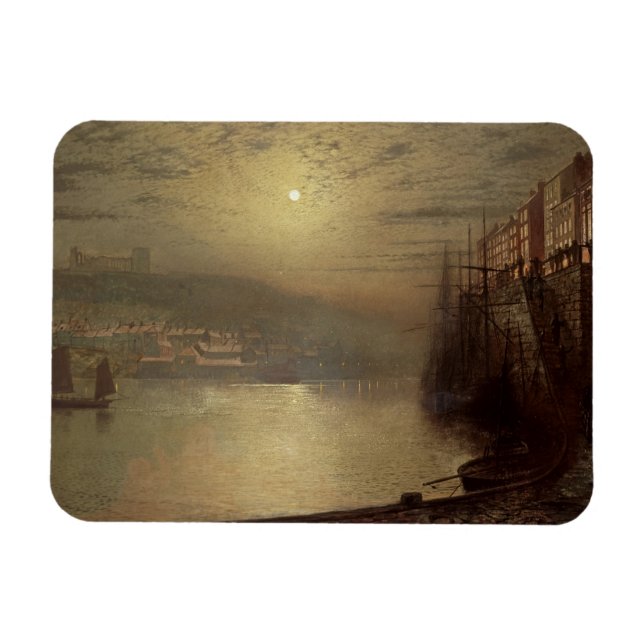 John Atkinson Grimshaw | Whitby (oil on canvas) Magnet (Horizontal)