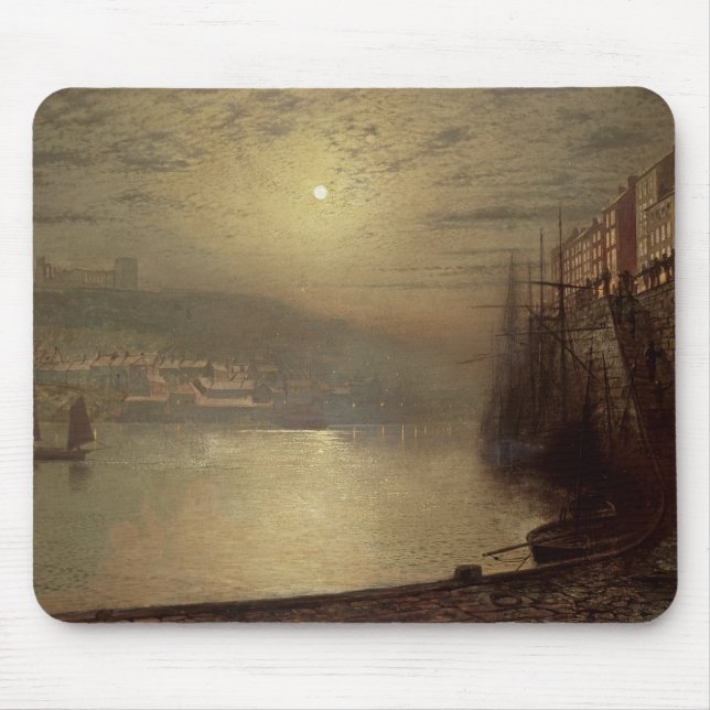 John Atkinson Grimshaw | Whitby (oil on canvas) Mouse Mat (Front)