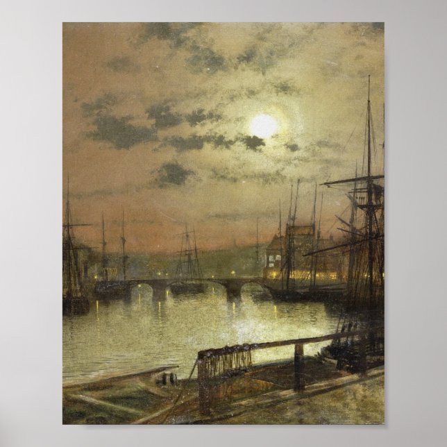 John Atkinson Grimshaw - Whitby Poster (Front)