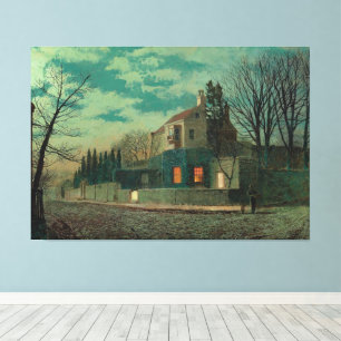 John Atkinson Grimshaw - Yew Court, Scalby Canvas Print
