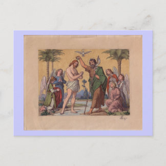 JOHN BAPTIZING JESUS POSTCARD