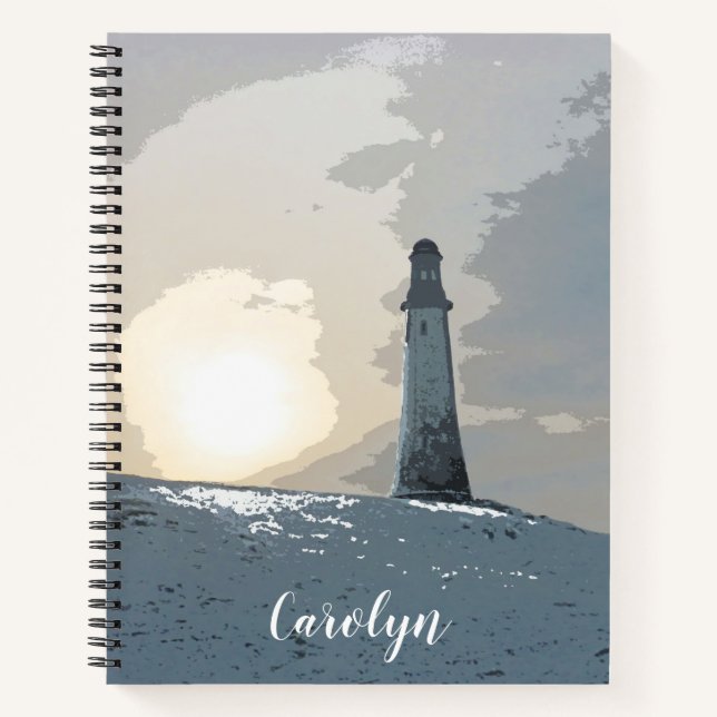 John Barrow, Hoad Monument, Ulverston, lighthouse Notebook (Front)