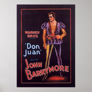 John Barrymore "Don Juan" 1926 Poster