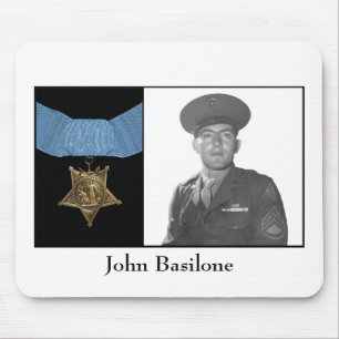 John Basilone and The Medal of Honour Mouse Mat