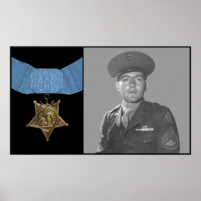 John Basilone and The Medal of Honour Poster (Front)