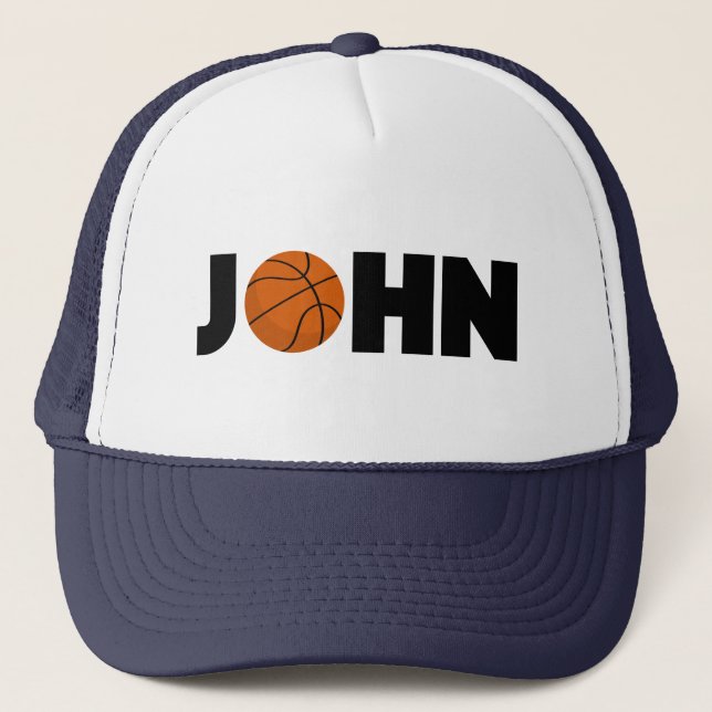 John Basketball Trucker Hat (Front)
