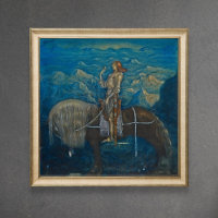 John Bauer A knight from Among Gnomes