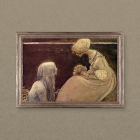 John Bauer Agneta and the Lake King