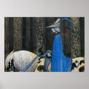 John Bauer - Every Now and Then Poster