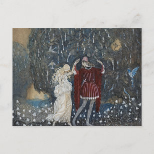John Bauer - Lena Dances with the Knight Postcard