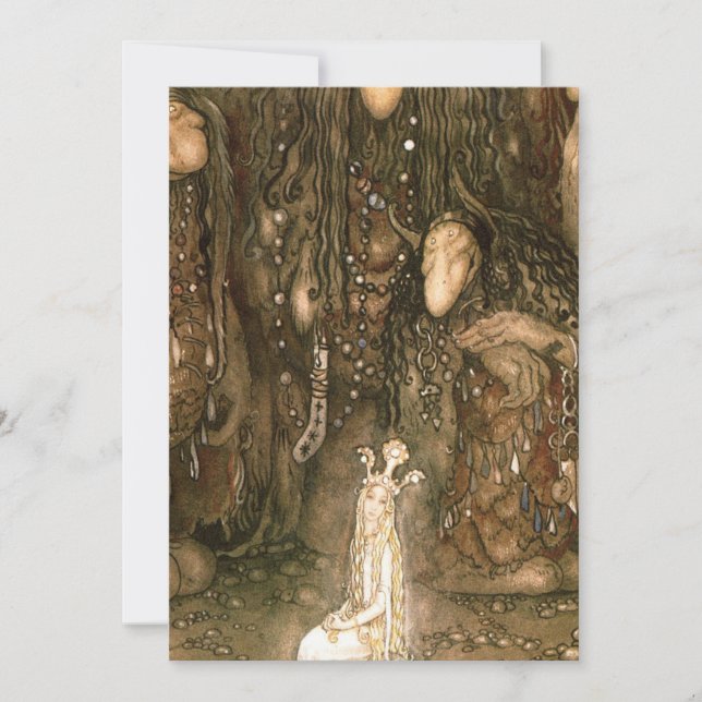 John Bauer - Look At Them Troll Mother Said Look Invitation (Front)