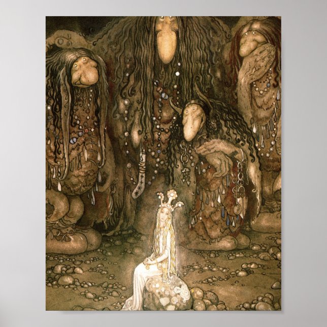 John Bauer - Look At Them Troll Mother Said Look Poster (Front)